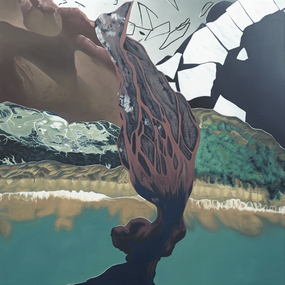 Painting, Alice Wormald, Reeds Japan, 2014