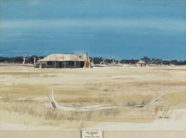 Painting, Arthur Lock, 'Dry Country (Queensland)', 1972