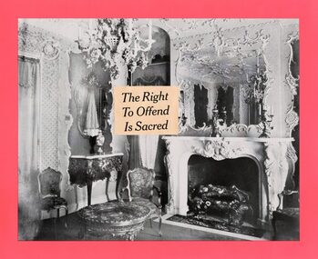 Print, Brook Andrew, 'The Right to Offend is Sacred (Glow Red)', 2017