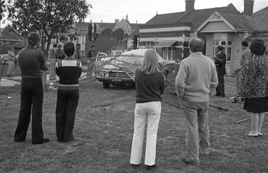 Photograph - David Wadelton, David Wadelton, Car crash, 94 St. Georges Road, 1977