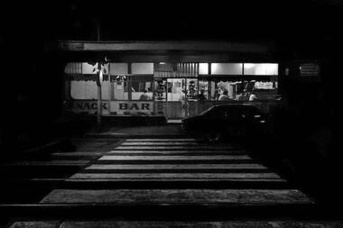 Photograph, David Wadelton, Danny's Hamburgers by night, 1977