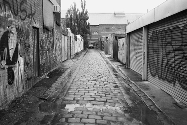 Photograph, David Wadelton, 'Lane behind Northcote Theatre', 2014