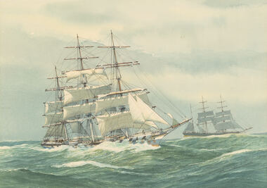 Painting, Dorca Charles Sewell, 'Ships in Sail', c. 1970s