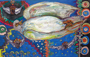 Drawing - Esther-Grace Hanigan, Esther-Grace Hanigan, Dead Dove on My Doorstep, 2010