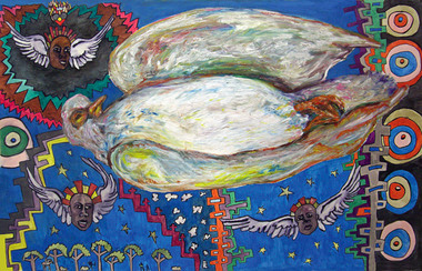Drawing, Esther-Grace Hanigan, Dead Dove on My Doorstep, 2010