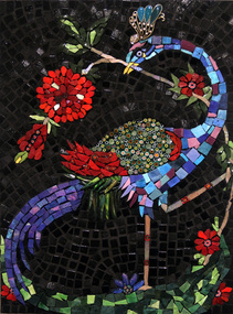 Ceramic - Heather Stirling, Heather Stirling, Blue Ottoman Bird, 2012