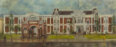 Painting - J Dollery, J Dollery, Preston Town Hall, 1978
