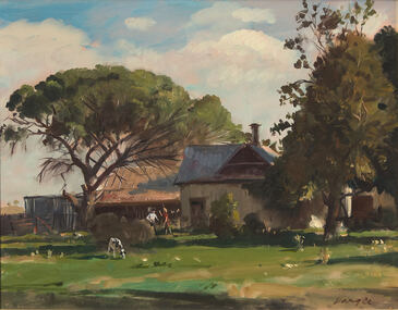 Painting - William Dargie, William Dargie, Rural House, 1978