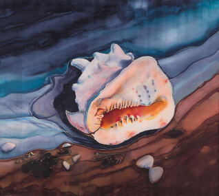 Painting - Voula Psaroudis, Voula Psaroudis, Sea Shell, 1994