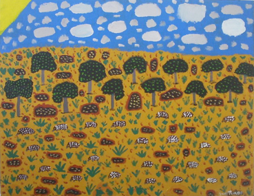Painting, Trevor Turbo Brown, 'Echidnas on the Move', 2004
