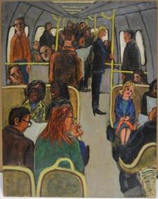Painting - Stephen Armstrong, Stephen Armstrong, Train Travellers, 2004