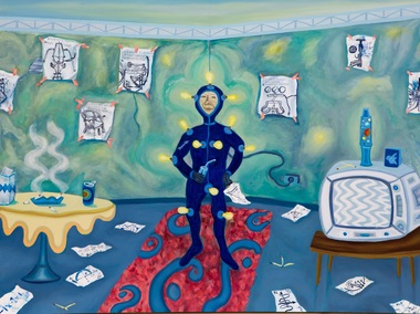 Painting, Phil Harris, 'Ideas Man', 2015