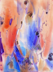 Work on paper, John Borrack, Rock Pools, Ormiston Gorge, 1998