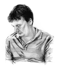 Drawing, Helen Semmler, Book Illustration for Ghost Ride by Rosemary Hayes; Page 15, 2010