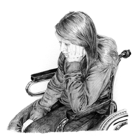 Drawing, Helen Semmler, 'Book Illustration for Ghost Ride by Rosemary Hayes; Page 30', 2010
