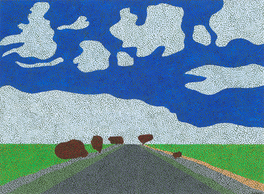 Painting - John Marshall, John Marshall, The Road to Nhill, 2007