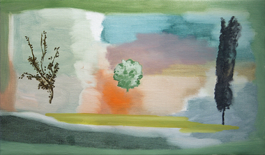 Painting - John Sheehan, John Sheehan, Portrait of Three Trees (Outside Bundoora Homestead), 2010