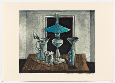 Print, Yosl Bergner, 'Still Life with Lantern', Unknown
