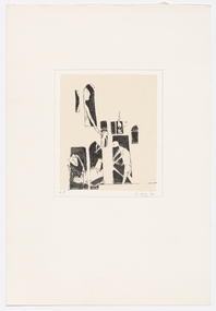 Print, Yosl Bergner, 'Figures', 1955
