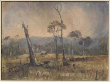 Painting, Ray Cann, 'Gum Trees'