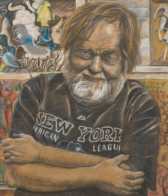 Drawing, Nick Stella, 'Reservoir Boy: a sketched portrait of Barry Dickins with 'The Billy Boy' in mind', 2011