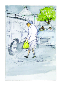 Work on paper, Mary Hammond, 'Preston Market', 2000