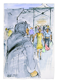 Work on paper, Mary Hammond, 'Preston Market', 2002