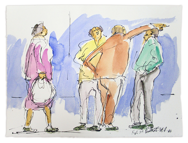 Work on paper, Mary Hammond, 'High St Northcote', 1986