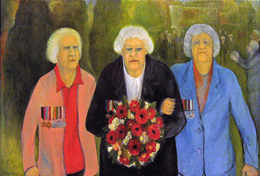 Painting - Mary Hammond, Mary Hammond, War Widows, 2005