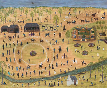 Painting, Marlene Gilson, 'The Life and Times of Bundoora Homestead', 2018