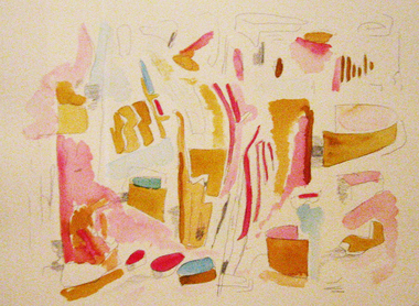 Work on paper, Mandy Bathgate, 'Water Course #2', 2007