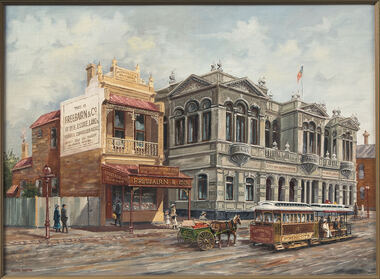 Painting, Keith Martin, 'Northcote Town Hall, 1908', 1988