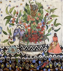 Painting, Deanne Gilson, 'Post Preston, After the Bushfires, Our Country, Plants and Animals Need Healing', 2021