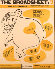 Artwork, other - The Boltwhole  Broadsheet No 7, Noel Counihan