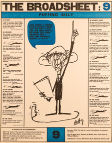 Artwork, other - Puffing Billy Broadsheet No 9, Noel Counihan