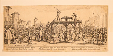 Artwork, other - The Wheel 1633 from Miseres et Malheurs de la Guerre, Jacques Callot