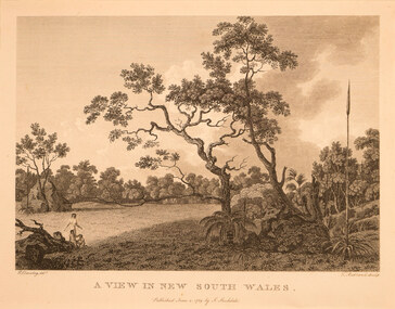 Artwork, other - A View in New South Wales 1789, R. Cleveley (T. Mediand after )