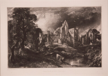 Artwork, other - Castle Acre Priory 1855, John Constable (David Lucas after )