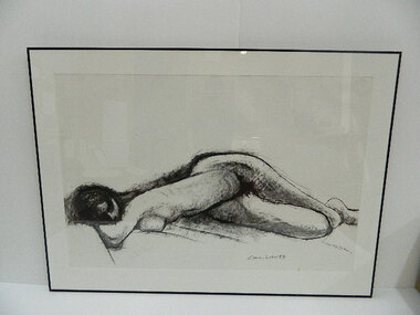 Work on paper - Reclining female nude, front view, Noel Counihan