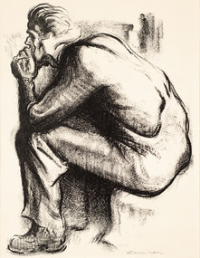 Artwork, other - A Worker Resting 1948, Noel Counihan