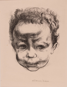 Artwork, other - A Childs Head 1948, Noel Counihan