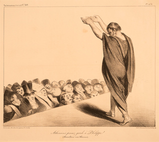 Artwork, other - 102 Atheniens ... 1835, Honore Daumier