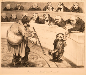 Artwork, other - 108 Pour un pauvre Americain ... 1833, Honore Daumier