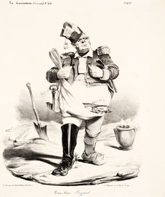 Artwork, other - 112 Gros Jean Buzeaud De marechal Bugeaud 1835, Honore Daumier