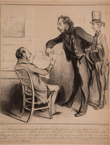 Artwork, other - Oui monsieur ...[Robert Macaire], Honore Daumier