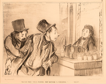 Artwork, other - 587 Tout est paye, Honore Daumier