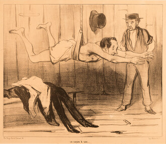 Artwork, other - 779 La lecon a sec, Honore Daumier