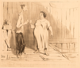 Artwork, other - 781 Parole d'honneur, Mme Frenouillet, Honore Daumier