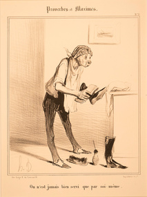 Artwork, other - 804 On n'est jamais bien servi que par soi-meme 1840, Honore Daumier