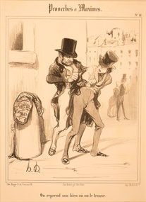 Artwork, other - 813 On reprend son bien ou on le trouve 1840, Honore Daumier